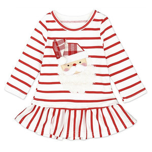 Christmas Dress For Girls - Toddler Girl Christmas Dress. Material: Polyester, Cotton  Dresses Length: Knee-Length  Style: Casual  Decoration: Appliques  Silhouette: Straight 0