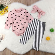 Load image into Gallery viewer, Baby Girl Bodysuit Striped Pants - Baby Clothing Sets Unisex2