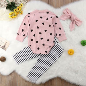 Baby Girl Bodysuit Striped Pants - Baby Clothing Sets Unisex4