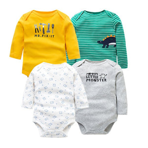 4 PCS/LOT Cotton Baby Bodysuit Long Sleeve from Laudri Shop