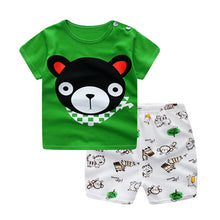 Load image into Gallery viewer, Cotton Baby Boy Clothing Suit - Baby Boy Dress Suit.  Item Type: Sets. Material: COTTON. Fabric Type: Broadcloth. Gender: Baby Boys. Sleeve Length(cm): Full. Pattern Type: Cartoon5