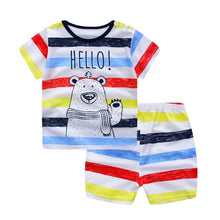 Load image into Gallery viewer, Cotton Baby Boy Clothing Suit - Baby Boy Dress Suit.  Item Type: Sets. Material: COTTON. Fabric Type: Broadcloth. Gender: Baby Boys. Sleeve Length(cm): Full. Pattern Type: Cartoon3