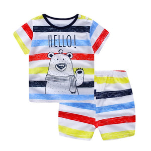 Cotton Baby Boy Clothing Suit - Baby Boy Dress Suit.  Item Type: Sets. Material: COTTON. Fabric Type: Broadcloth. Gender: Baby Boys. Sleeve Length(cm): Full. Pattern Type: Cartoon3