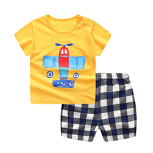 Load image into Gallery viewer, Cotton Baby Boy Clothing Suit  from Laudri ShopCotton Baby Boy Clothing Suit - Baby Boy Dress Suit.  Item Type: Sets. Material: COTTON. Fabric Type: Broadcloth. Gender: Baby Boys. Sleeve Length(cm): Full. Pattern Type: Cartoon2