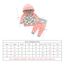 Load image into Gallery viewer, Baby Hooded Sweatshirt Striped Pants - Baby Clothes3