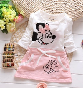 Summer Cotton Baby Girls Cartoon Dress - Baby Girl Outfit Sets. Decoration: Flowers, Cartoon Pattern Type: Cartoon Fit: Fits true to size, take your normal size5