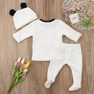 Long Sleeve Fleece Bear Top and Hat from Laudri Shop