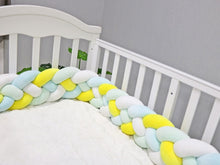 Load image into Gallery viewer, Soft Baby Bed Bumper Four Braid