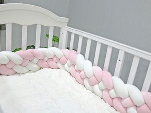 Soft Baby Bed Bumper Four Braid - Braided Bed Bumper. Size: 350,300,60,290,Two Seventy/270,65,70. Age Range: 7-9 months,10-12 months,2 years Up,13-18 months,19-24 months,0-3 months,4-6 months2
