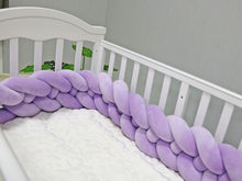 Load image into Gallery viewer, Soft Baby Bed Bumper Four Braid - Braided Bed Bumper. Size: 350,300,60,290,Two Seventy/270,65,70. Age Range: 7-9 months,10-12 months,2 years Up,13-18 months,19-24 months,0-3 months,4-6 months3