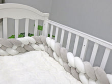 Load image into Gallery viewer, Soft Baby Bed Bumper Four Braid