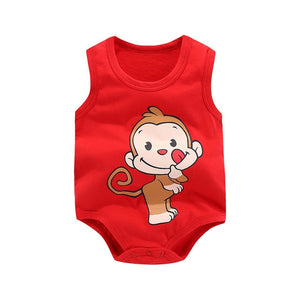 Baby Boy Sleeveless Bodysuit - Baby Boys Clothing | Laudri Shop MONKEY