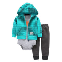 Load image into Gallery viewer, Cotton Long Sleeve Hooded Jacket Pant Rompers4