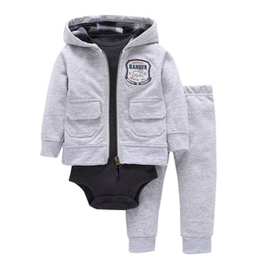 Cotton Long Sleeve Hooded Jacket Pant Rompers9