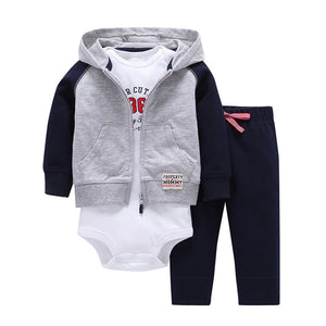 Cotton Long Sleeve Hooded Jacket Pant Rompers5