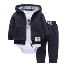 Load image into Gallery viewer, Cotton Long Sleeve Hooded Jacket Pant Rompers5