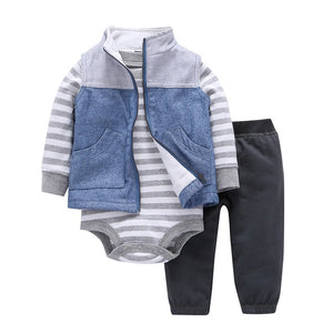 Cotton Long Sleeve Hooded Jacket Pant Rompers78
