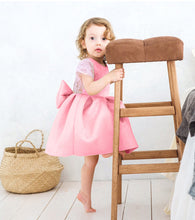 Load image into Gallery viewer, Baby Tops Bow Dresses  - Baby Tutu Dress | Laudri Shop pink