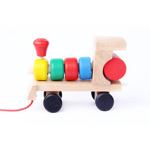 Montessori educational Train for Early Learning Geometric Shapes from Laudri Shop