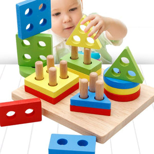 Montessori Geometric Shapes for Early Learning Exercise Hands-on ability from Laudri Shop 