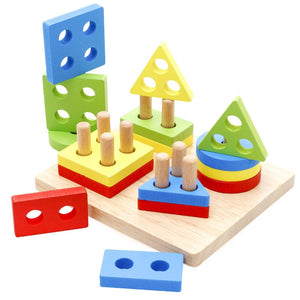 Montessori Geometric Shapes for Early Learning Exercise Hands-on ability from Laudri Shop 