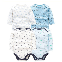 Load image into Gallery viewer, 4 PCS/LOT Cotton Baby Bodysuit Long Sleeve from Laudri Shop1