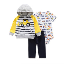 Load image into Gallery viewer, Long Sleeve Hooded Jacket Pant Rompers
