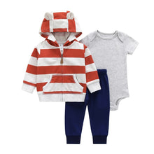 Load image into Gallery viewer, Cotton Long Sleeve Hooded Jacket Pant Rompers7
