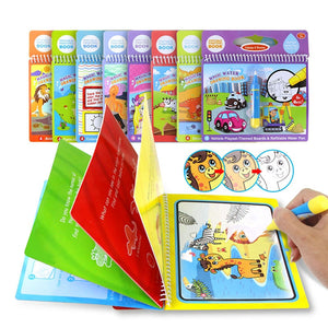 Magic Water Coloring Book - Book Color of Water Material: Cardboard Type: Drawing Board Age Range: > 3 years old Gender: Unisex Warning: keep away from fire 