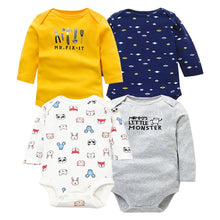 Load image into Gallery viewer, 4 PCS/LOT Cotton Baby Bodysuit Long Sleeve from Laudri Shop