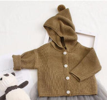 Load image into Gallery viewer, Knitted Unisex Baby Cardigan for Autumn from Laudri Shop