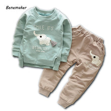 Load image into Gallery viewer, Cute Baby Boy Clothing Set Pullover Pants - Cute baby boy clothes gree