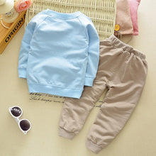 Load image into Gallery viewer, Cute Baby Boy Clothing Set Pullover Pants - Cute baby boy clothes blue