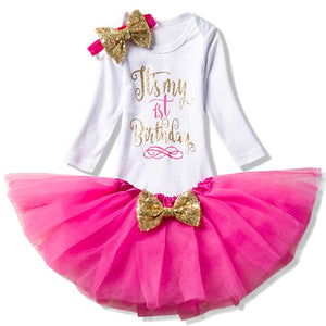 Summer Party Baby Girl Dress 3pcs Clothing