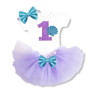 Summer Party Baby Girl Dress 3pcs Clothing