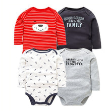 Load image into Gallery viewer, 4 PCS/LOT Cotton Baby Bodysuit Long Sleeve from Laudri Shop4