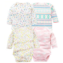 Load image into Gallery viewer, 4 PCS/LOT Cotton Baby Bodysuit Long Sleeve from Laudri Shop