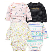 Load image into Gallery viewer, 4 PCS/LOT Cotton Baby Bodysuit Long Sleeve from Laudri Shop9