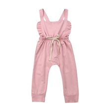 Load image into Gallery viewer, Baby Girl Backless Striped Ruffle Romper from Laudri Shop