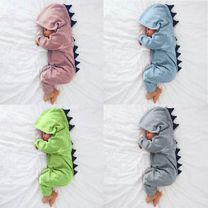 Baby Girls-Boys Dinosaur Romper - Baby Girl Dinosaur Clothes. Item Type: Rompers. Material: Cashmere. Gender: Unisex. Sleeve Length(cm): Full. Collar: O-Neck