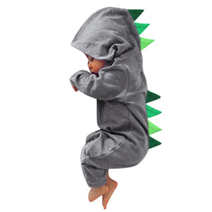 Baby Girls | Boys 3D Dinosaur Romper from Laudri Shop grey