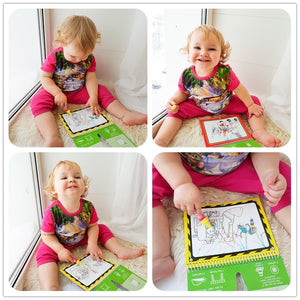 Magic Water Coloring Book - Book Color of Water Material: Cardboard Type: Drawing Board Age Range: > 3 years old Gender: Unisex Warning: keep away from fire 8